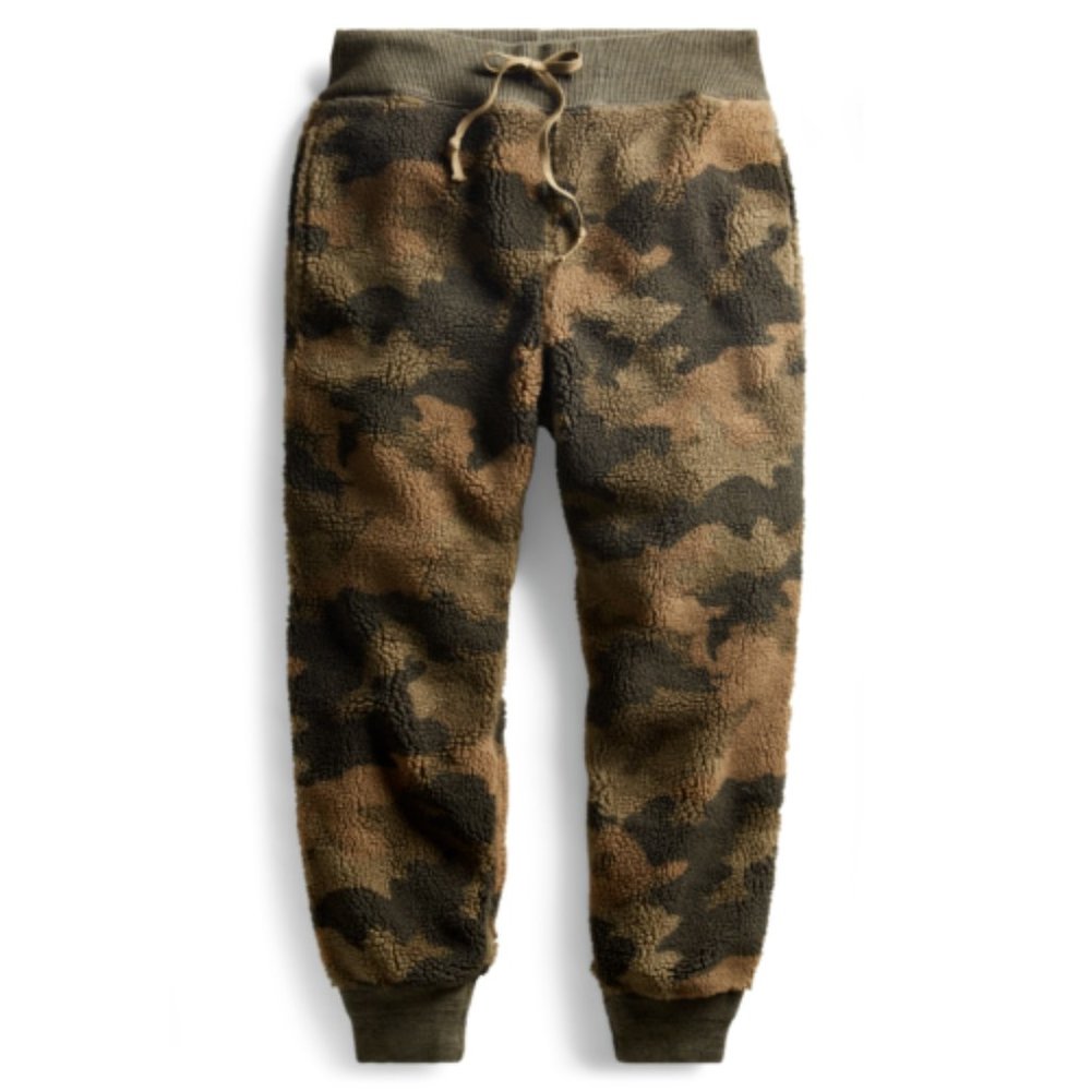 RRL Ralph Lauren Thick Camo Fleece Sweatpant - MEN'S - SZ XS